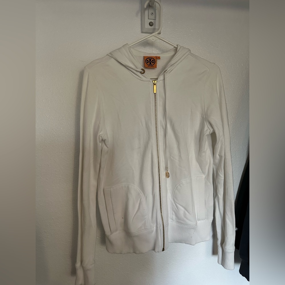 Tory Burch Zip Up Hoodie